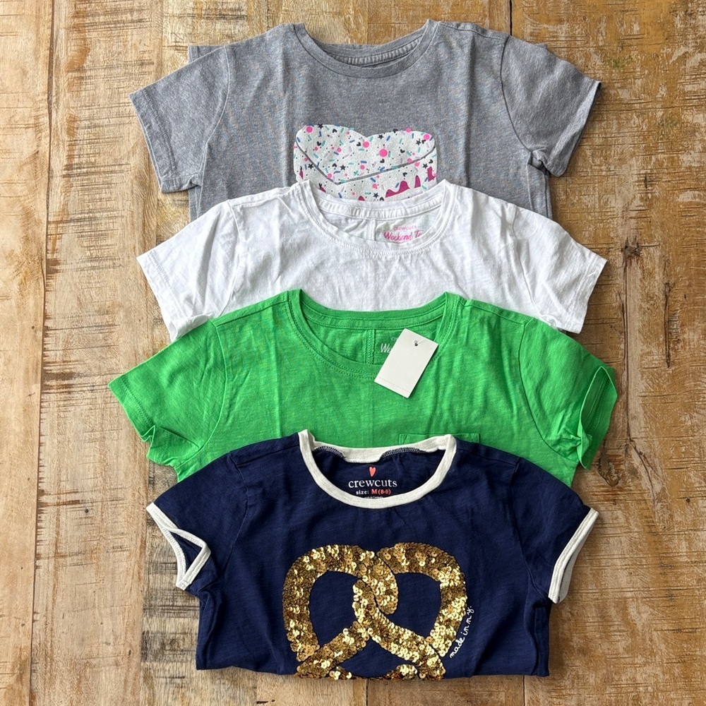 Crewcuts Girls Short Sleeve Tees M(8-9)